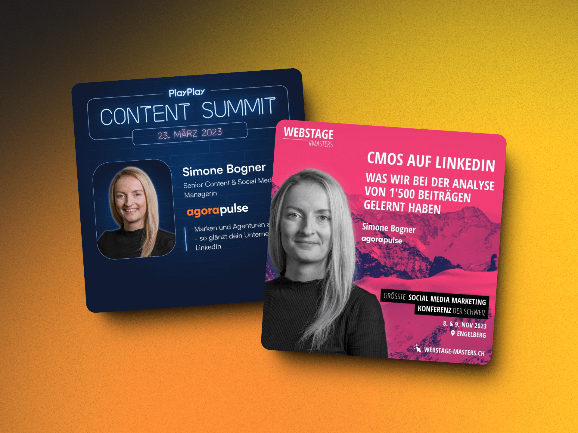 Zum Projekt: Content Creation (Blog, Webinar, ePaper) und Messereden für den Kunden Agorapulse.